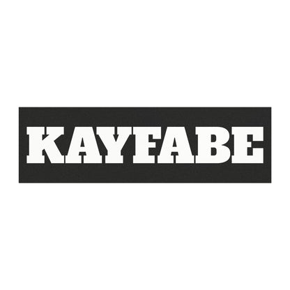 Car Magnet — KAYFABE Bold Black & White Sticker-Style Bumper Decal Wrestling By Uncle Scott