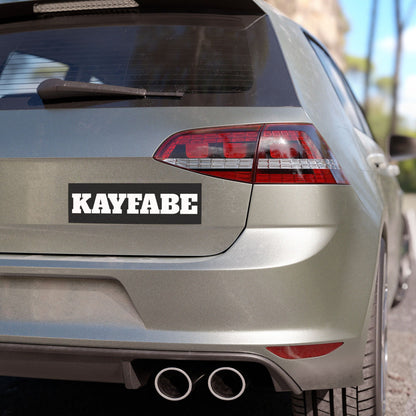 Car Magnet — KAYFABE Bold Black & White Sticker-Style Bumper Decal Wrestling By Uncle Scott